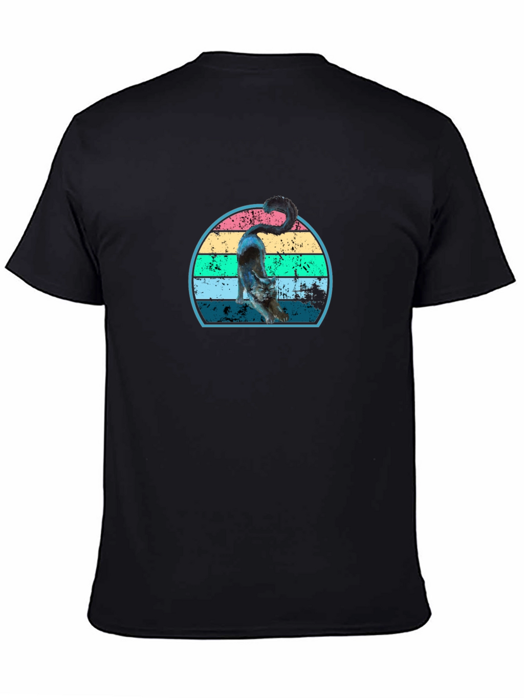 Retro Cat Stretch T-Shirt