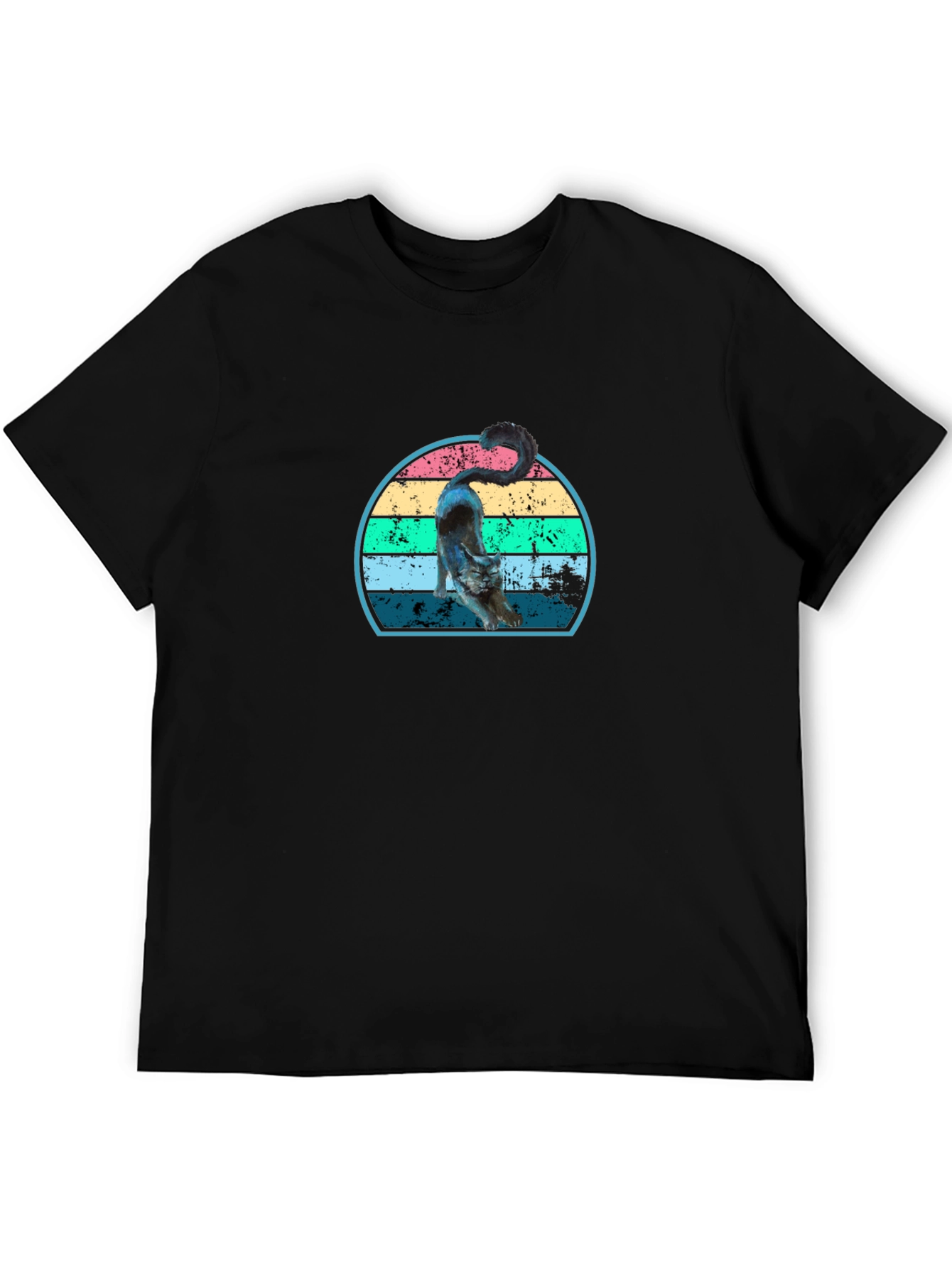 Retro Cat Stretch T-Shirt