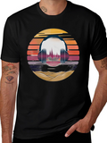 Retro Sunset Headphone Graphic Tee