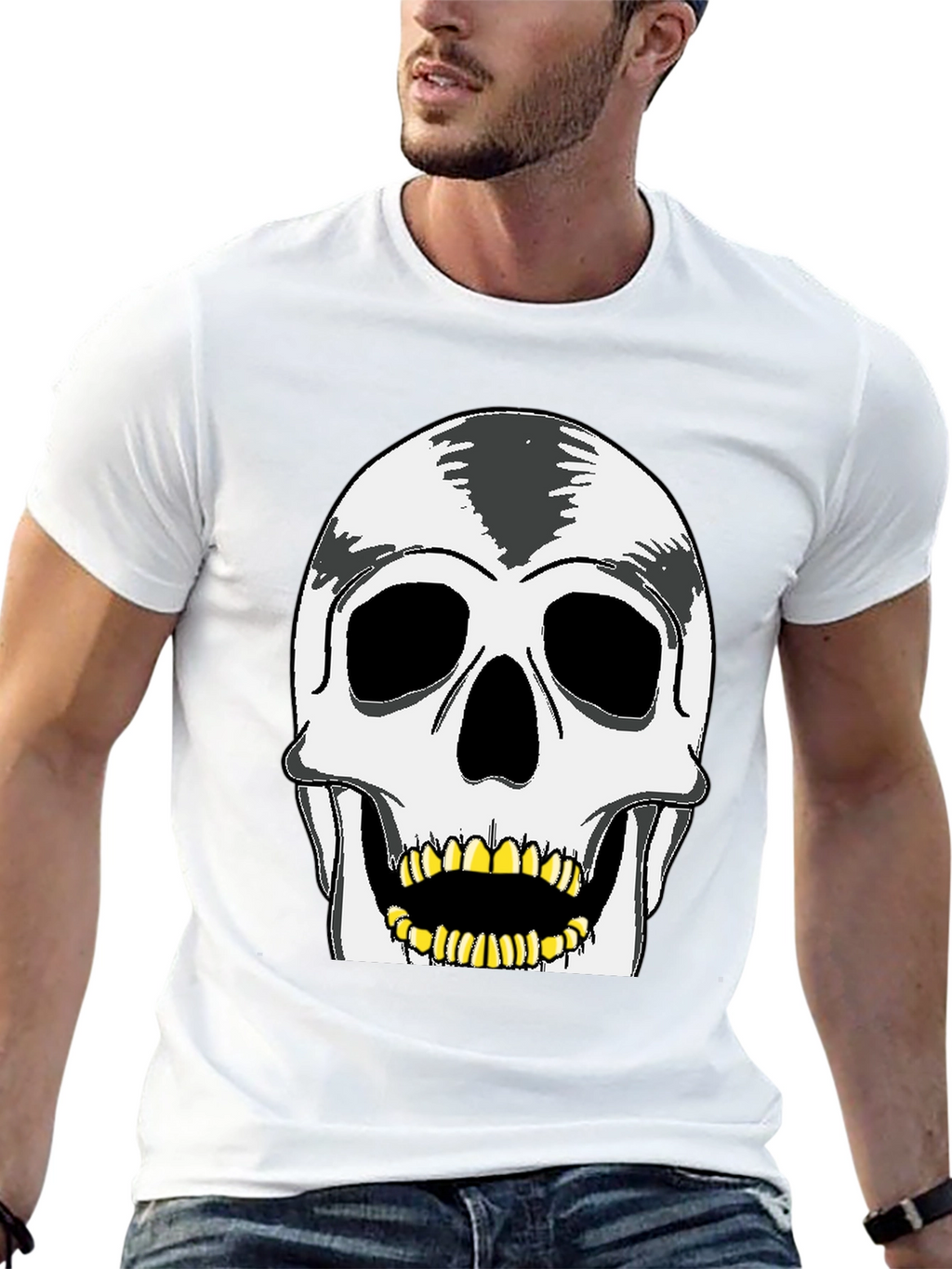 Skull Graphic Tee - Rocker Style