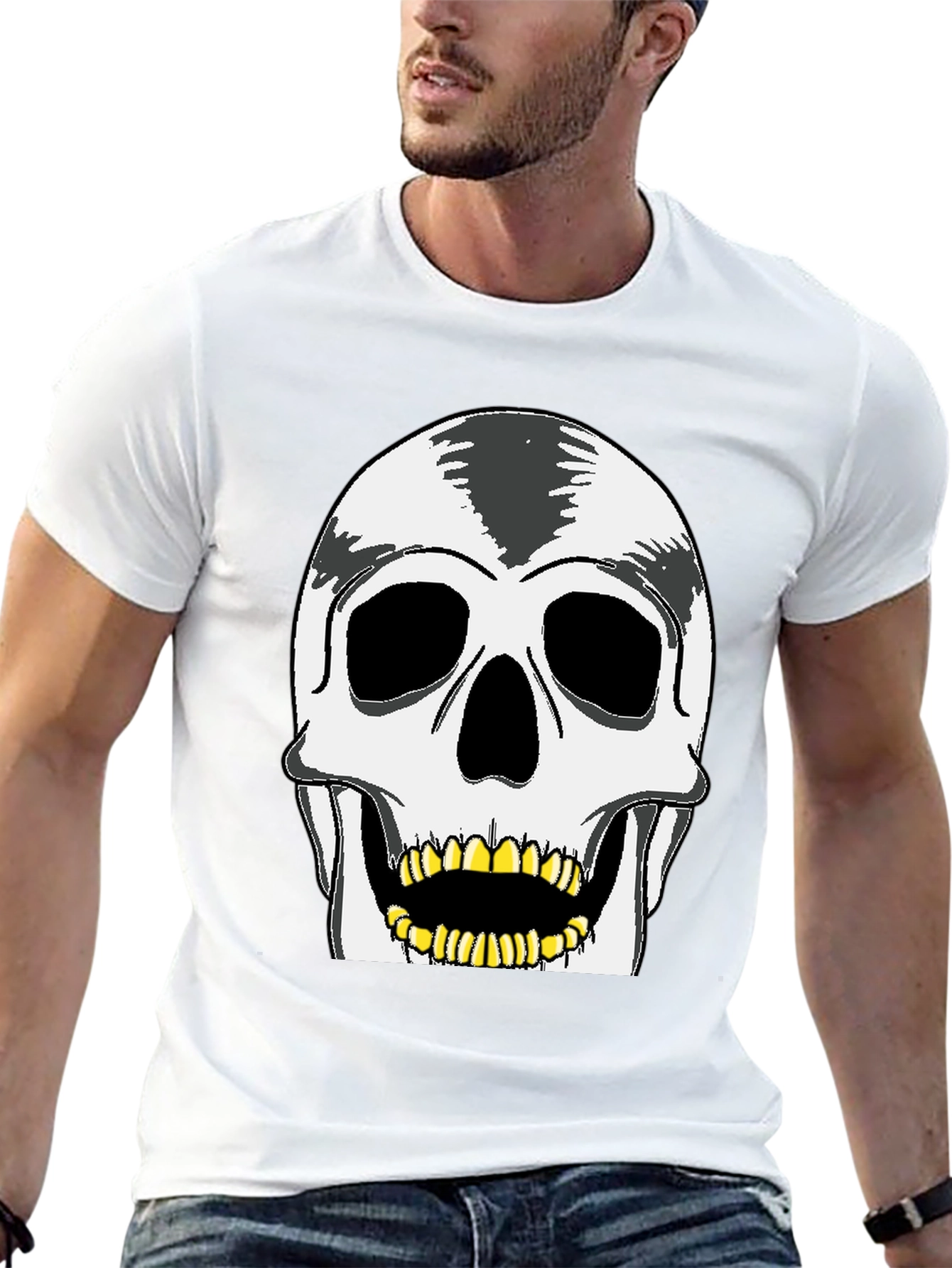 Skull Graphic Tee - Rocker Style