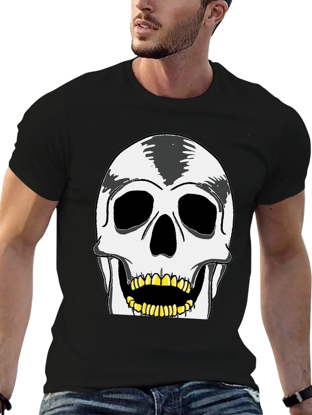 Skull Graphic Tee - Rocker Style