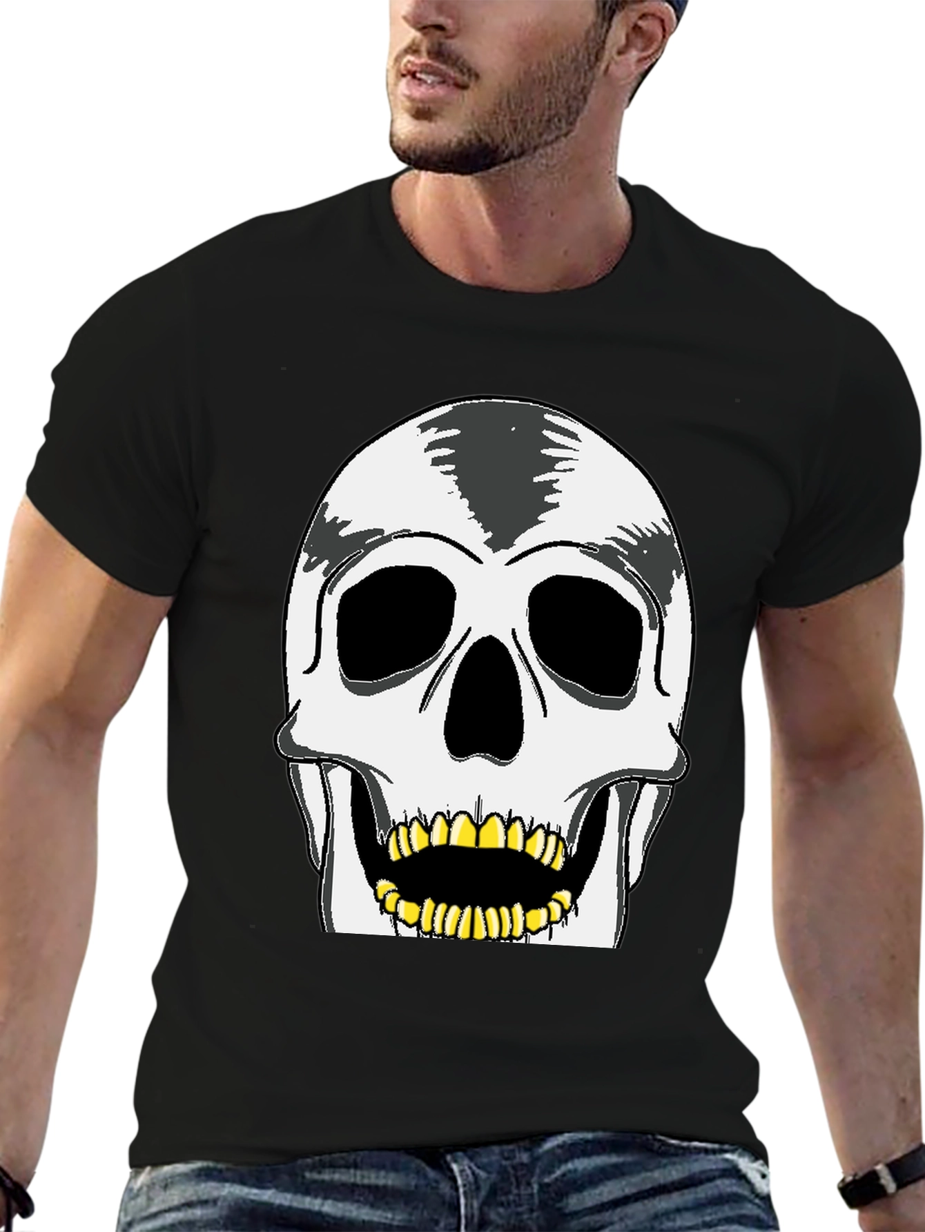 Skull Graphic Tee - Rocker Style
