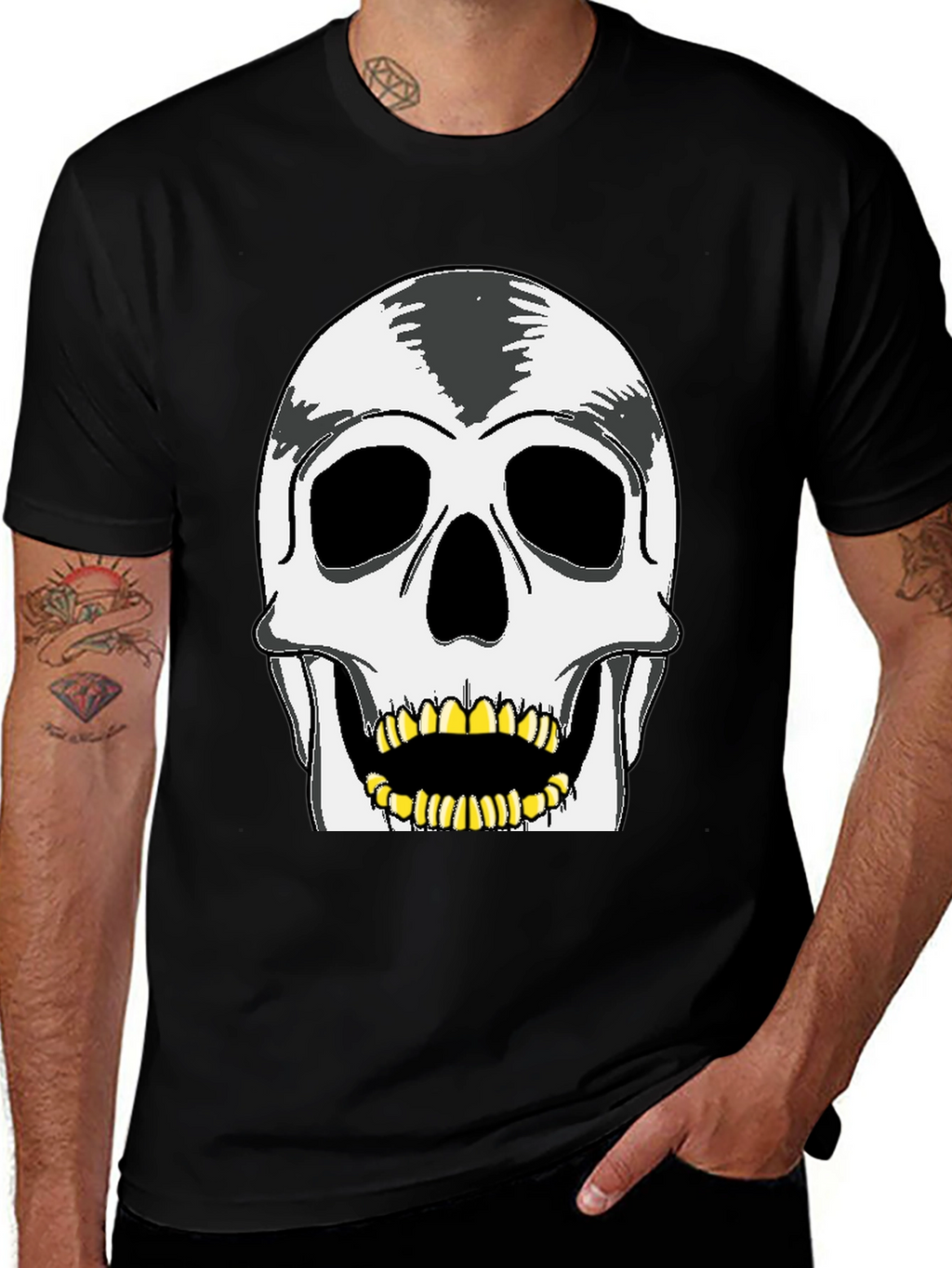 Skull Graphic Tee - Rocker Style