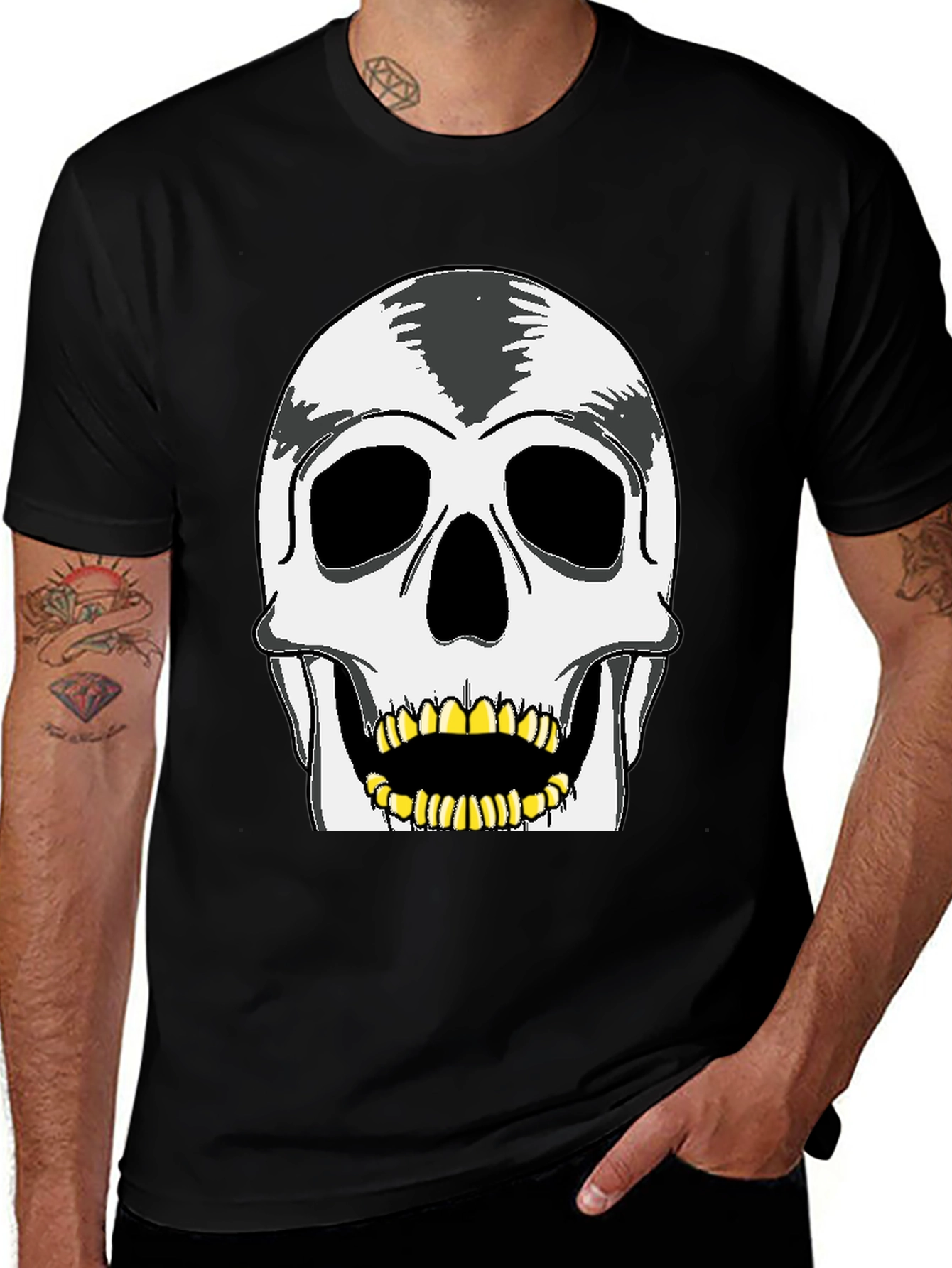 Skull Graphic Tee - Rocker Style