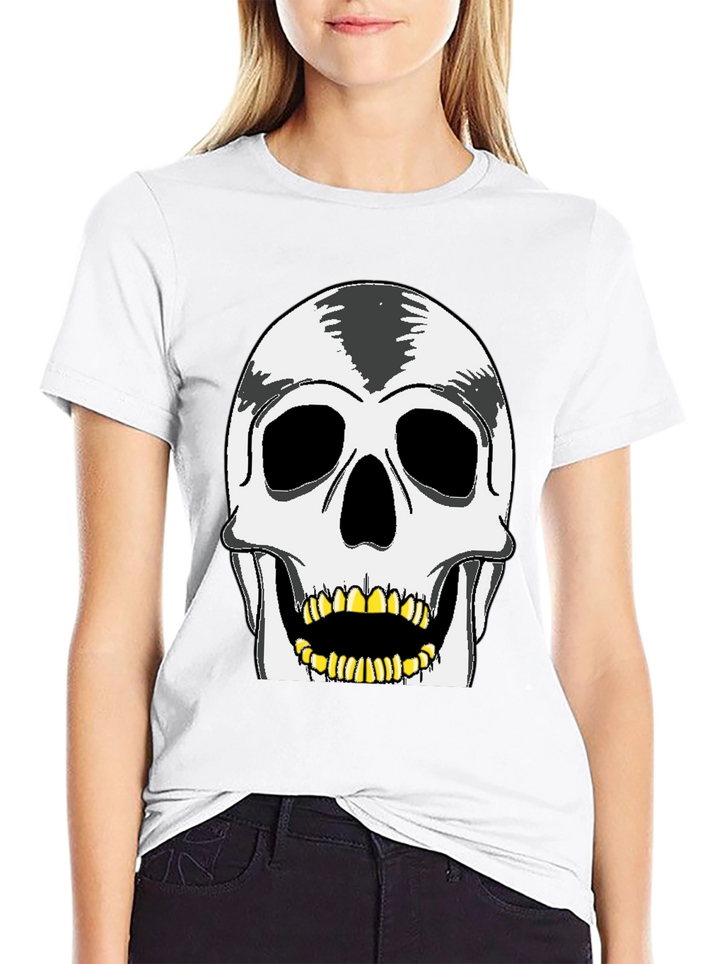 Skull Graphic Tee - Rocker Style