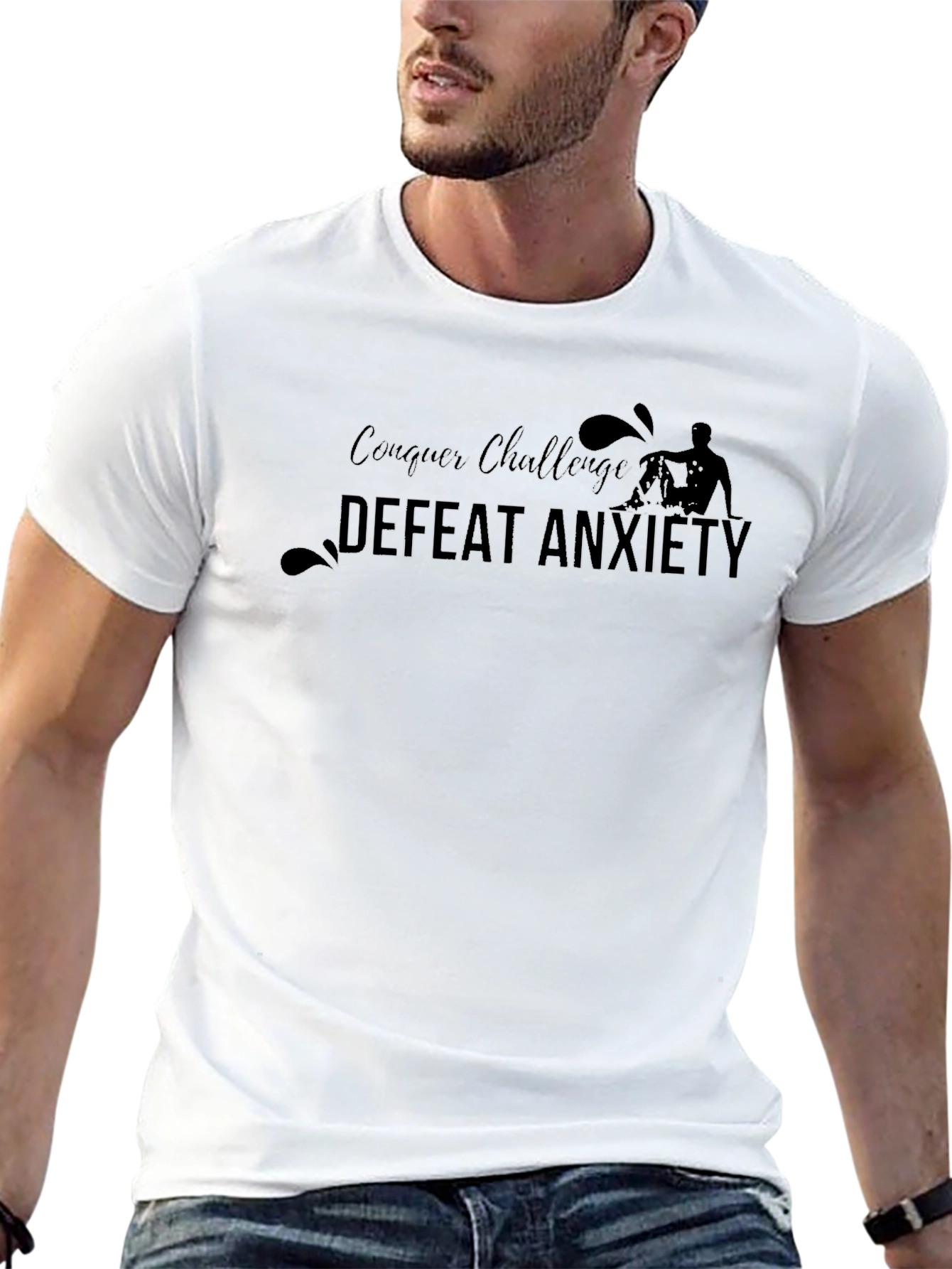 Conquer Challenge Defeat Anxiety T-Shirt