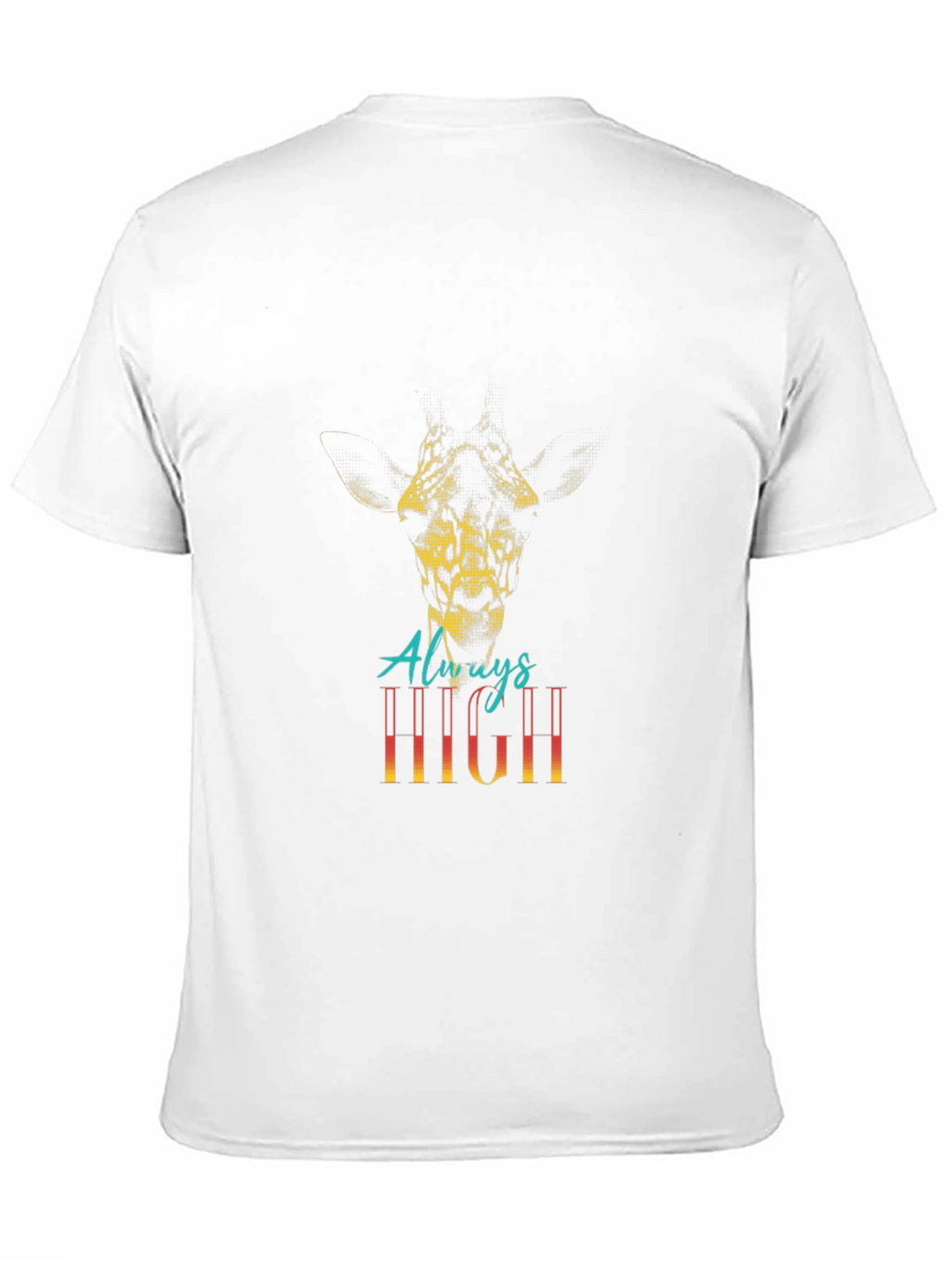 Always High Giraffe Graphic Tee - Black