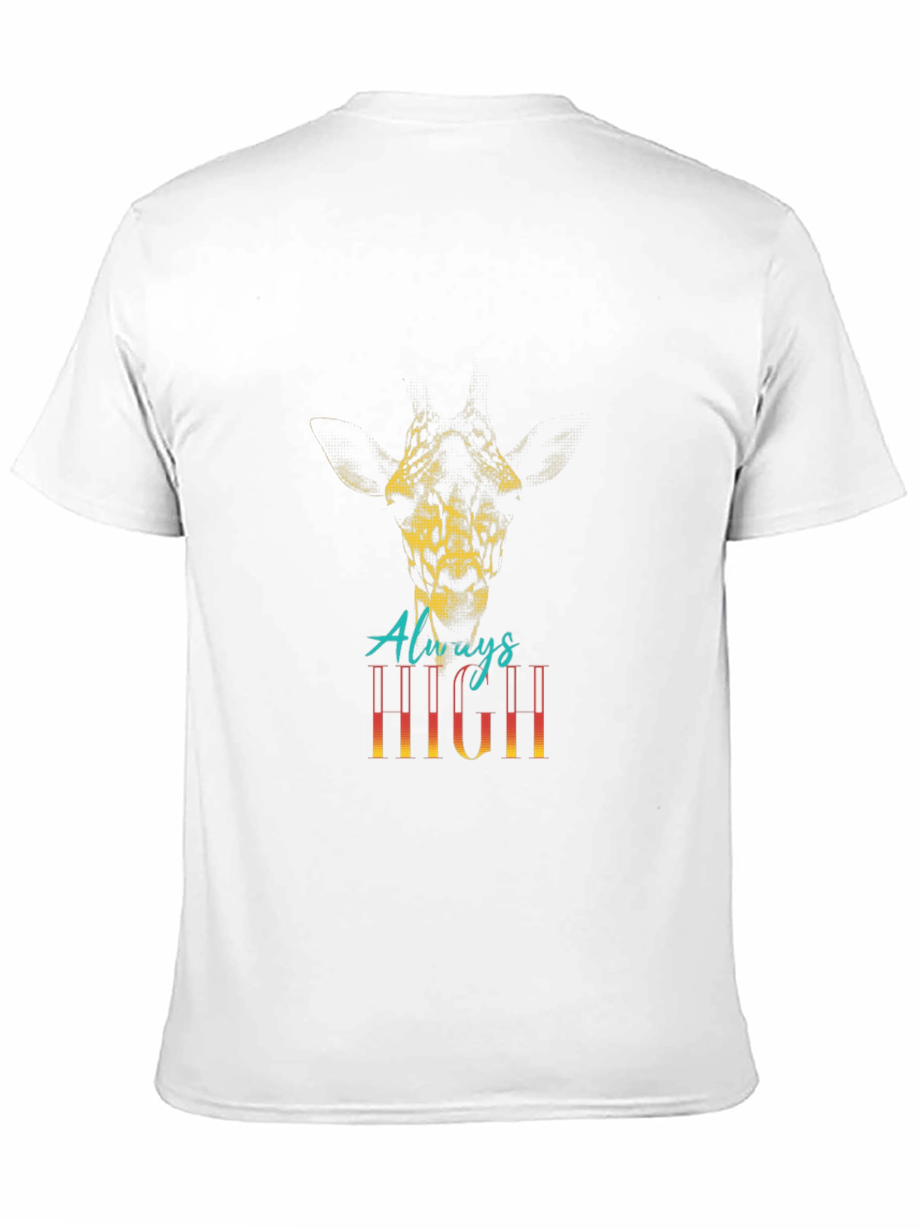 Always High Giraffe Graphic Tee - Black