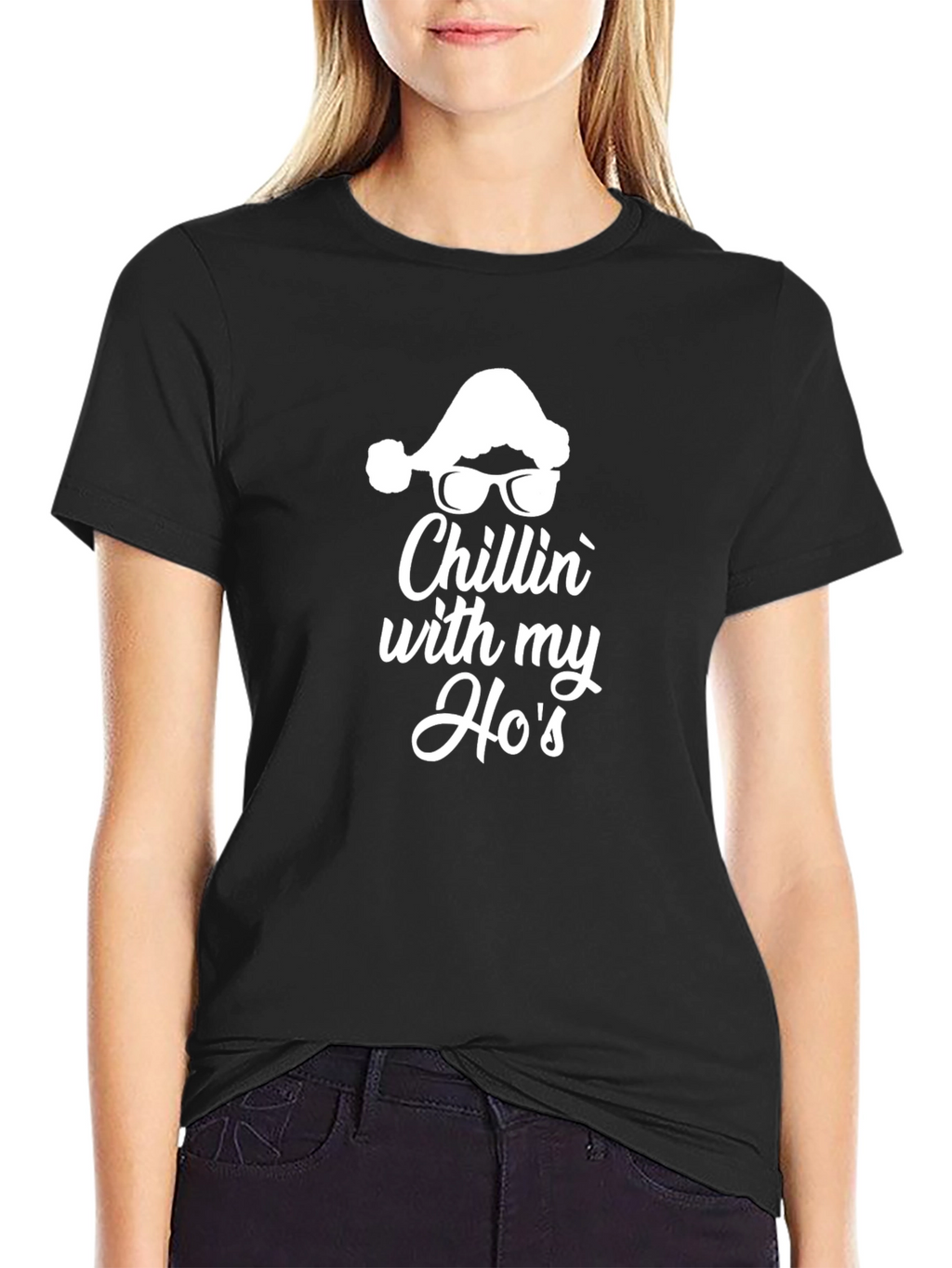 Chillin with my Hos Graphic Tee - Black