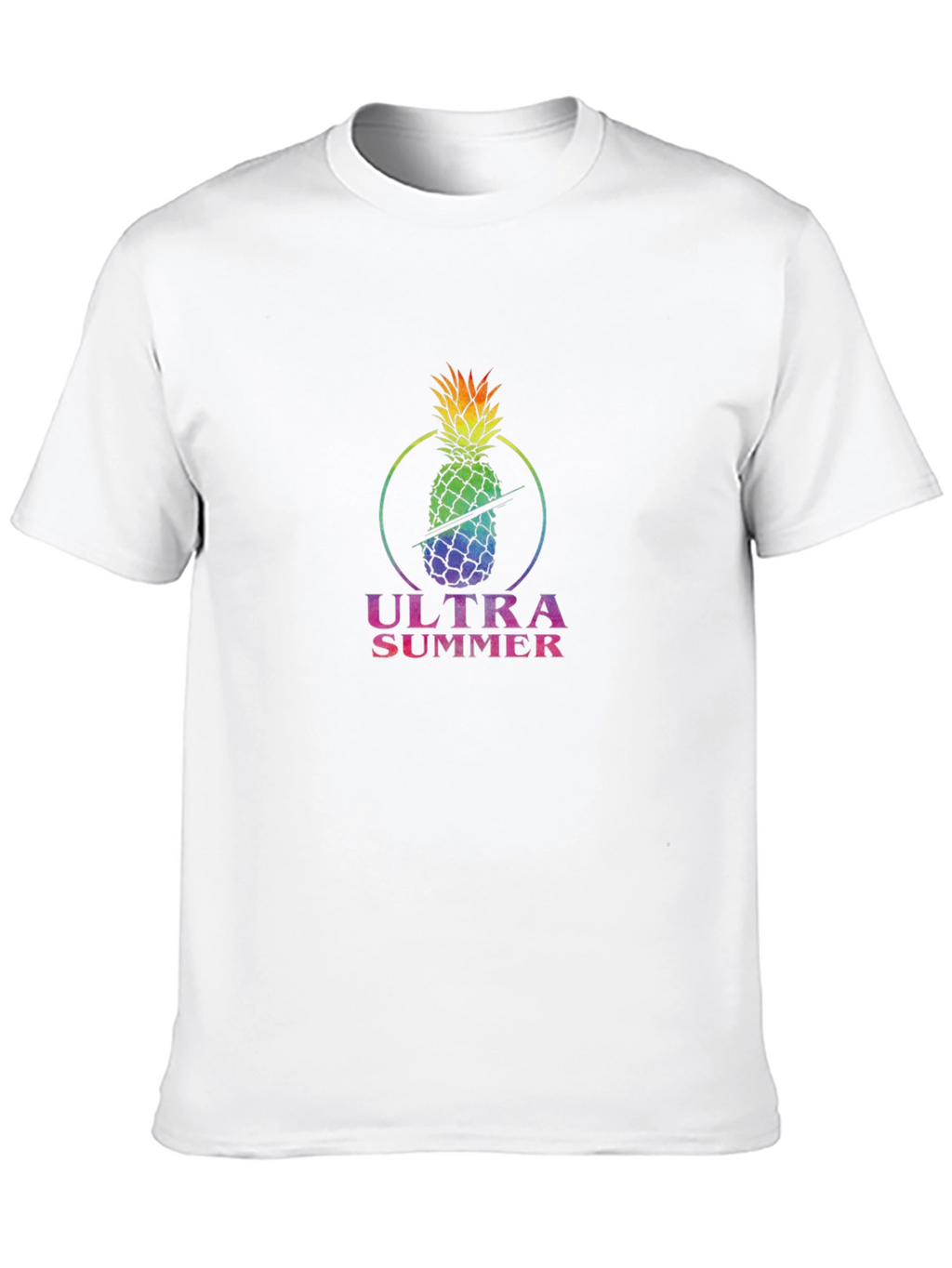 Ultra Summer Pineapple Black T-Shirt