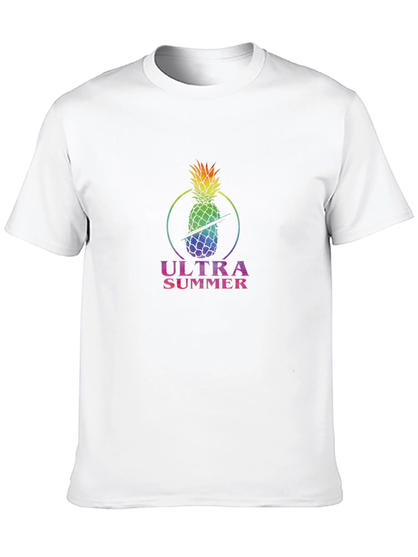 Ultra Summer Pineapple Black T-Shirt