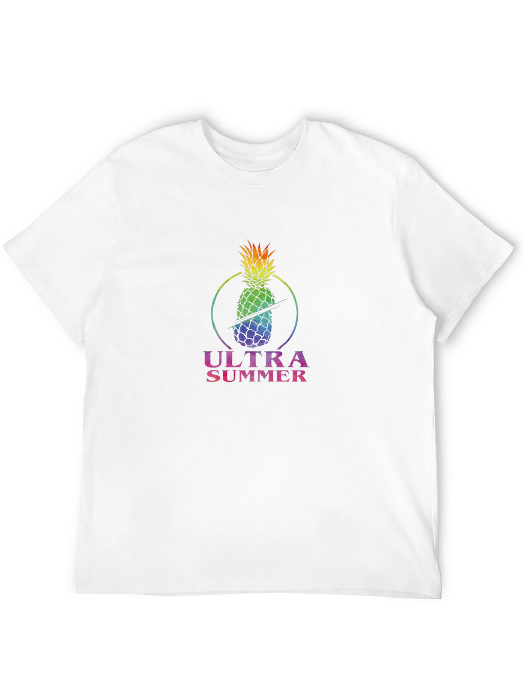 Ultra Summer Pineapple Black T-Shirt