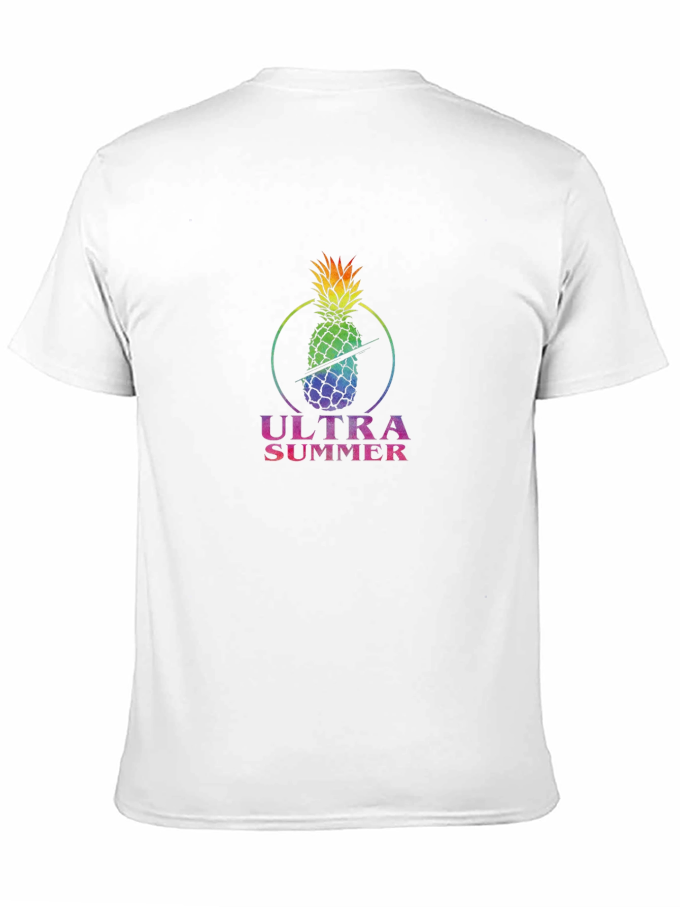 Ultra Summer Pineapple Black T-Shirt