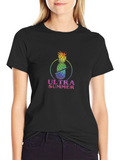 Ultra Summer Pineapple Black T-Shirt