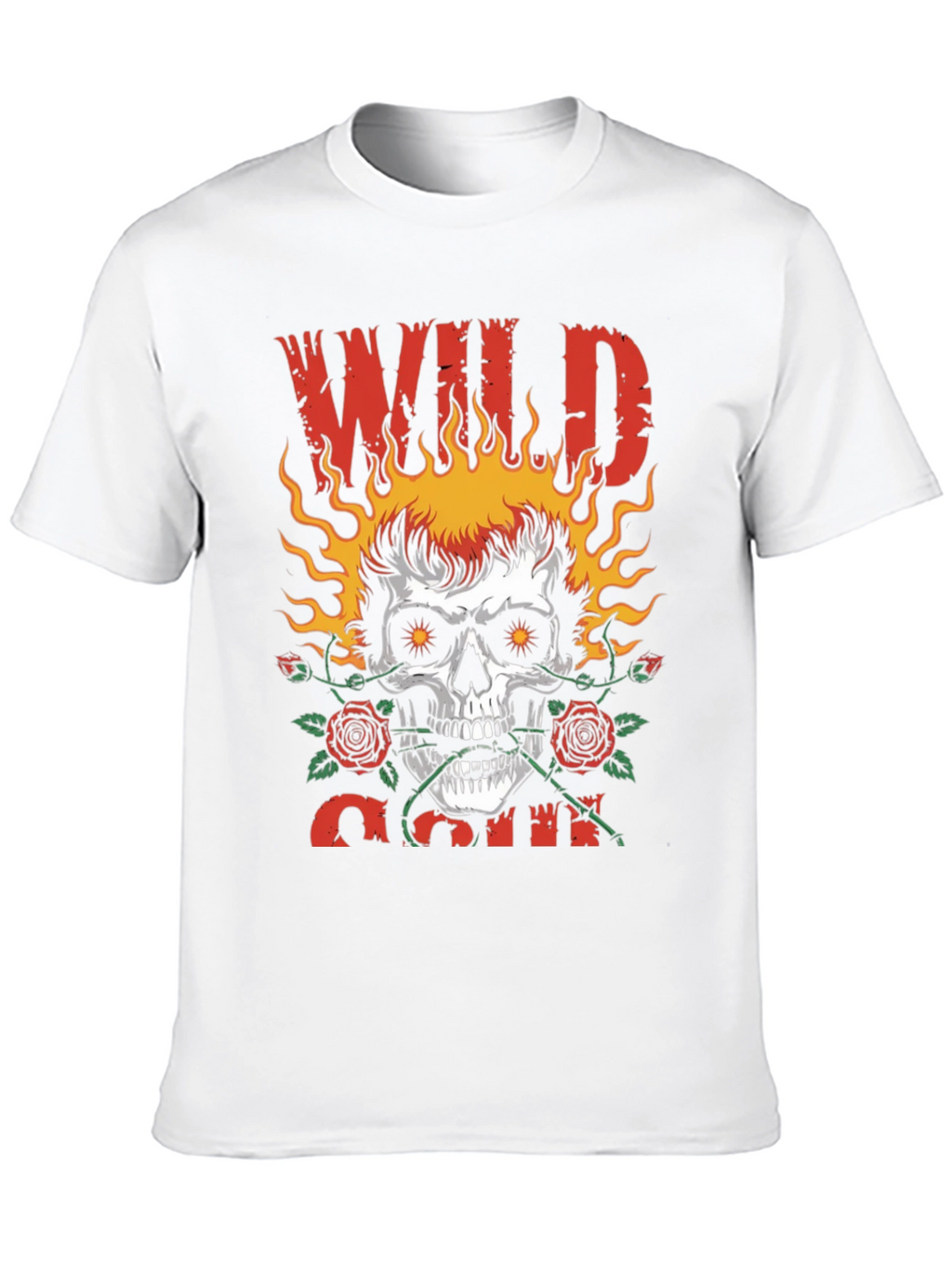 Wild Soul Skull Graphic Tee - Black