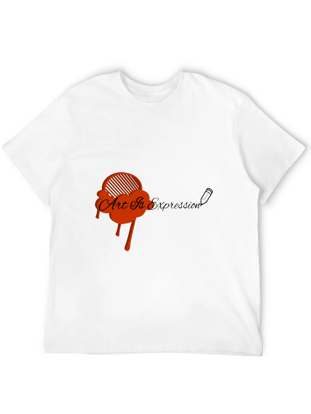 Art Is Expression Black Graphic Tee
