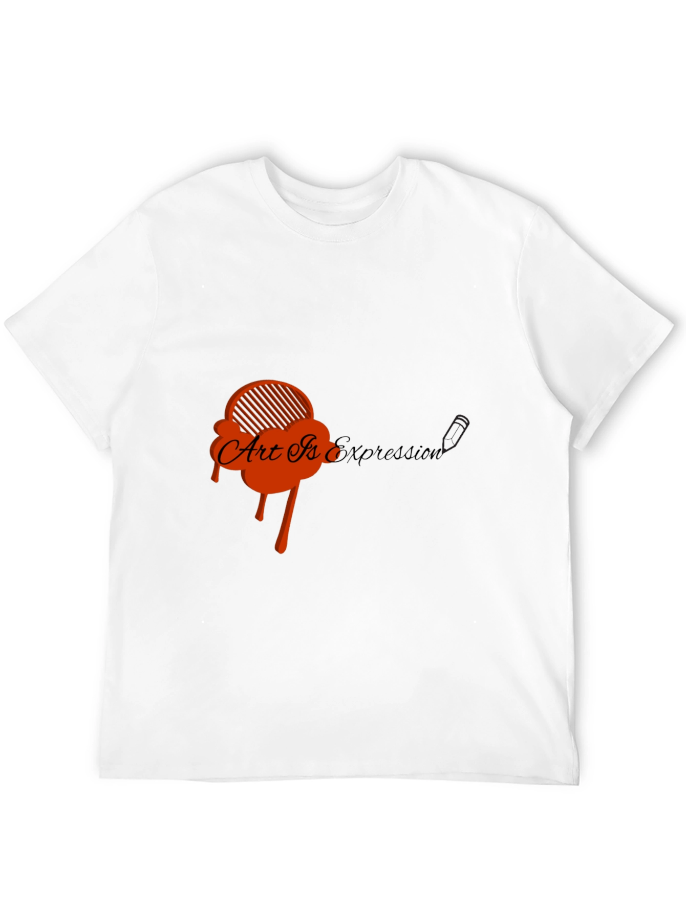 Art Is Expression Black Graphic Tee