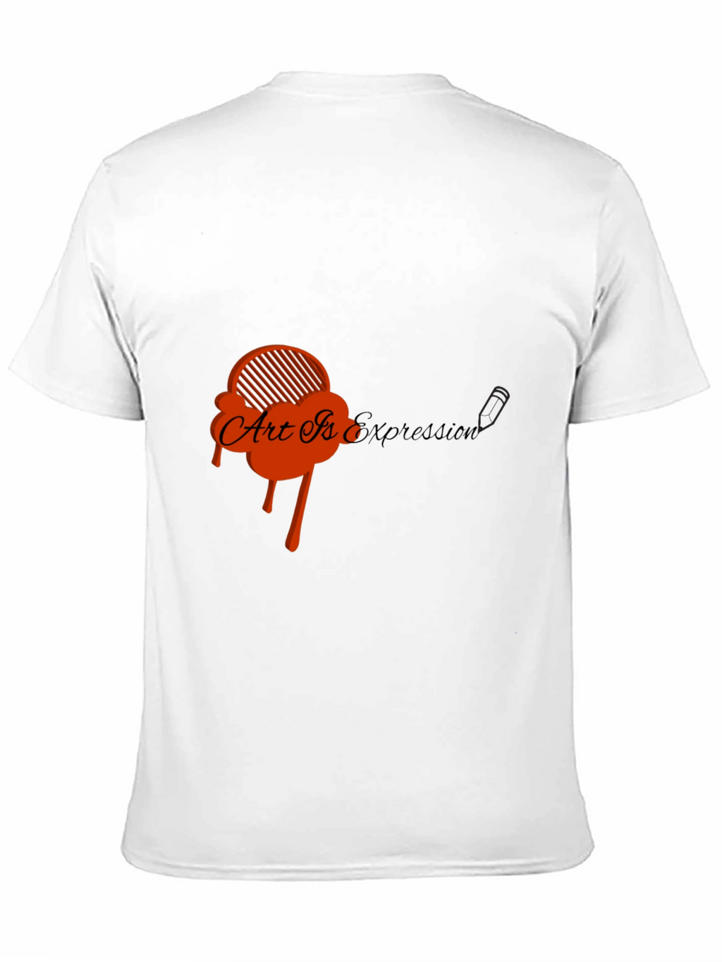 Art Is Expression Black Graphic Tee