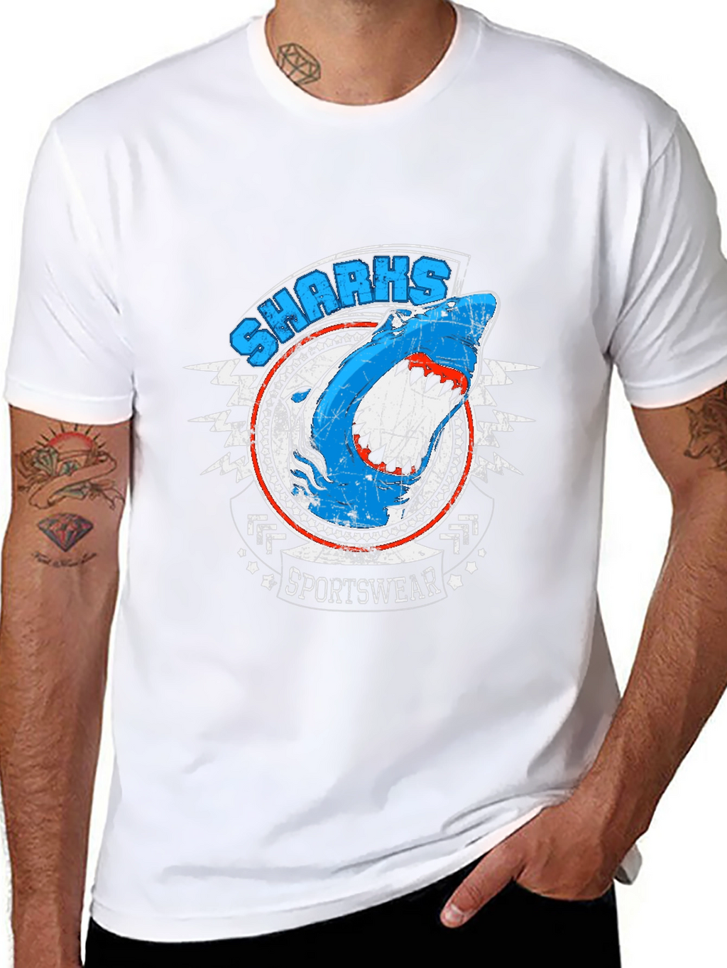 Shark Sportswear Graphic Tee - Black