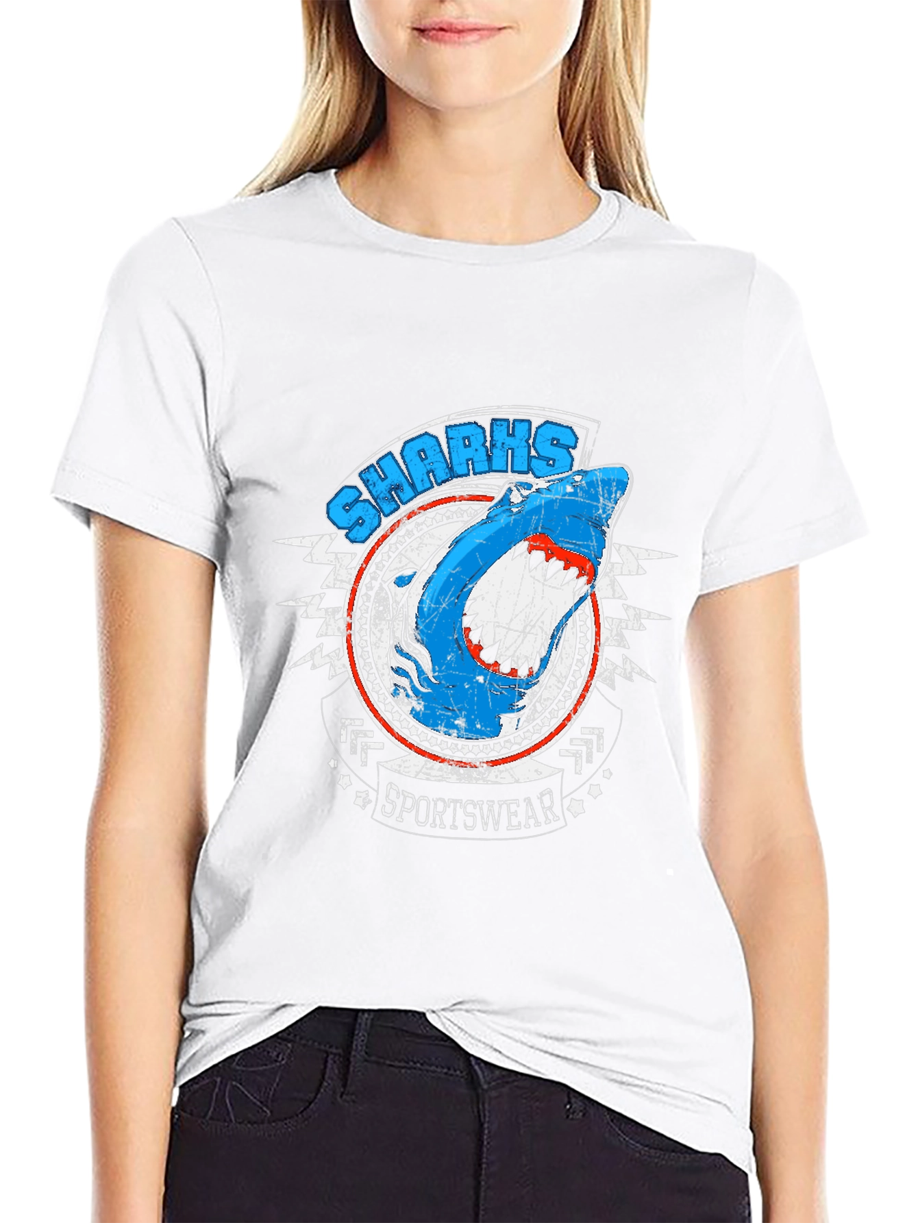 Shark Sportswear Graphic Tee - Black