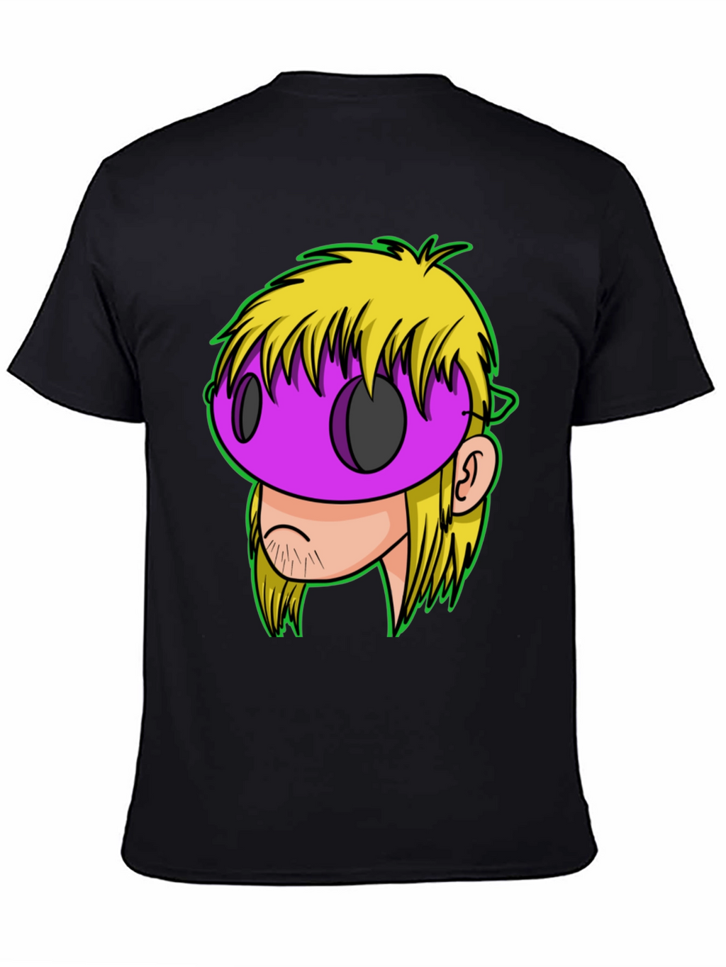 Graphic T-Shirt - Cartoon Mask Design