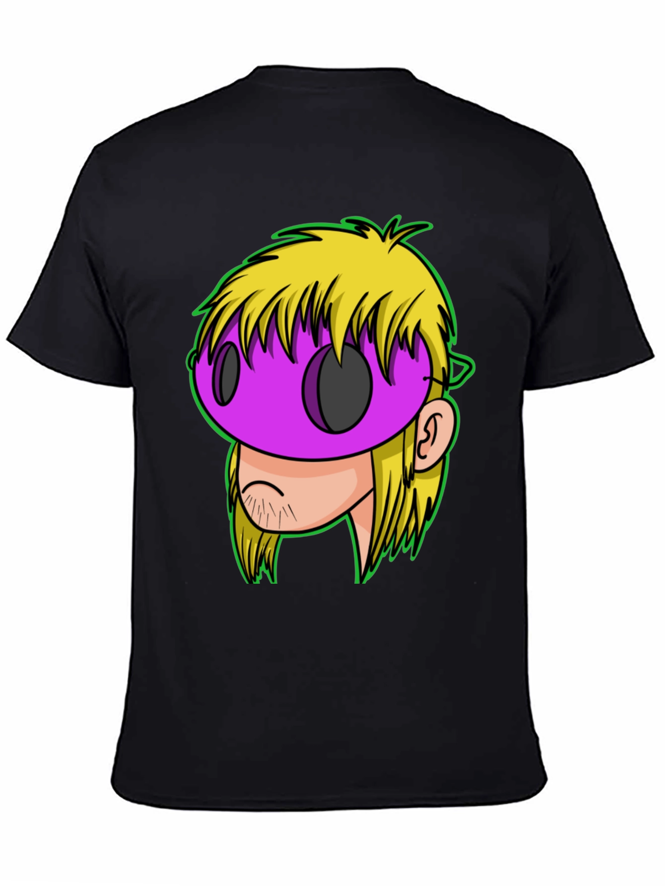 Graphic T-Shirt - Cartoon Mask Design