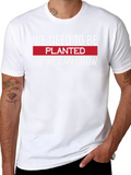 Planted to Grow T-Shirt - Motivational Black Tee