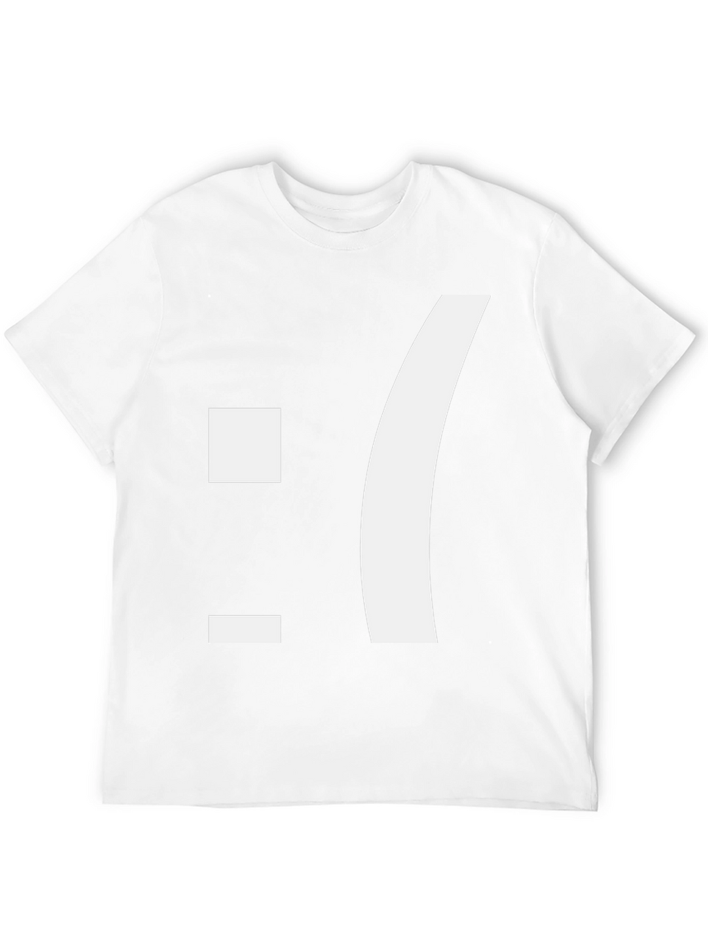 Sad Emoticon T-Shirt - Black
