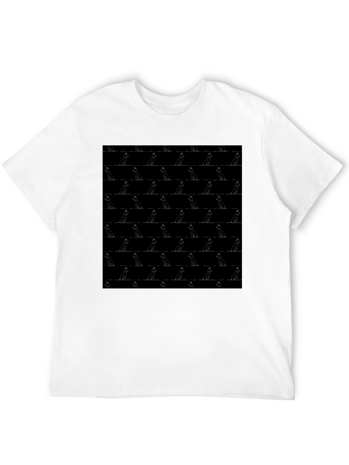 Patterned Dog T-Shirt - Stylish Casual Wear