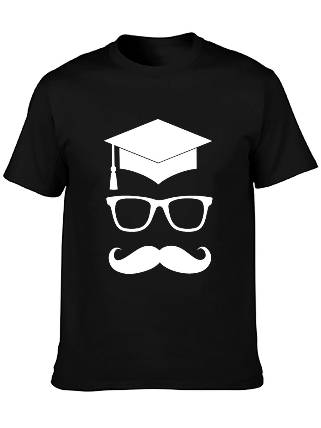 Graduation Glasses & Mustache T-Shirt