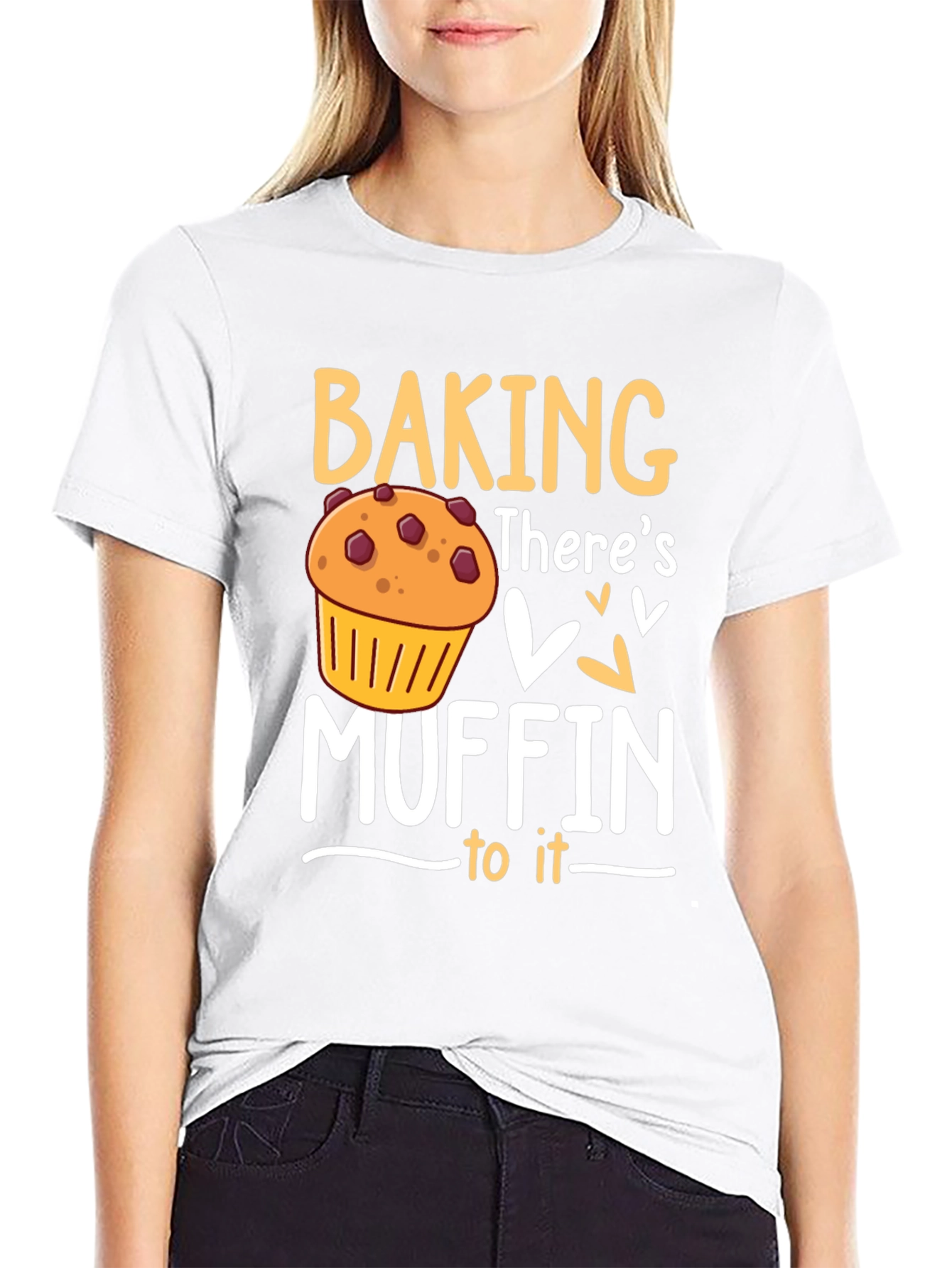 Baking Muffin Pun Graphic T-Shirt - Novelty Tee