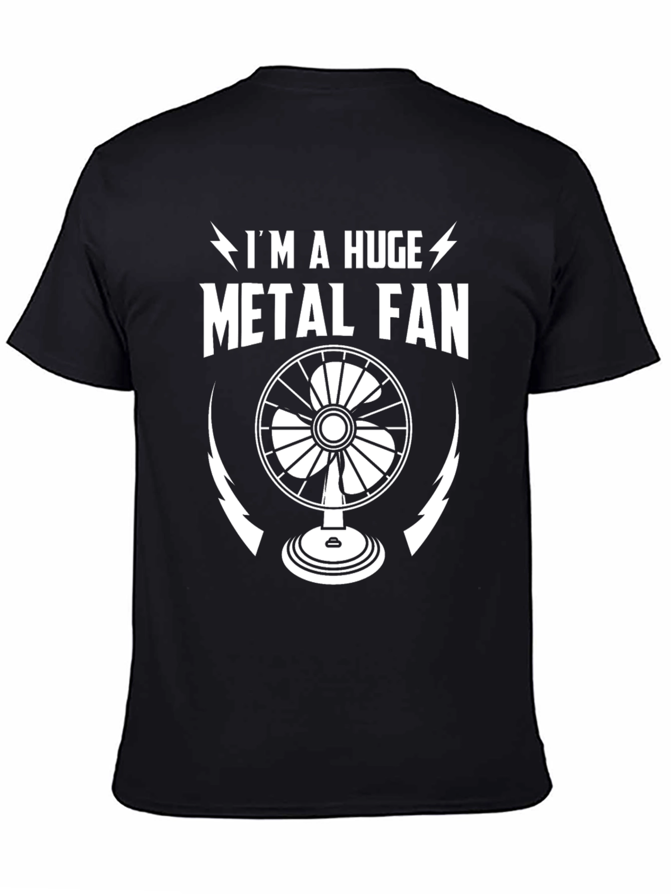 Humorous Metal Fan Graphic T-Shirt