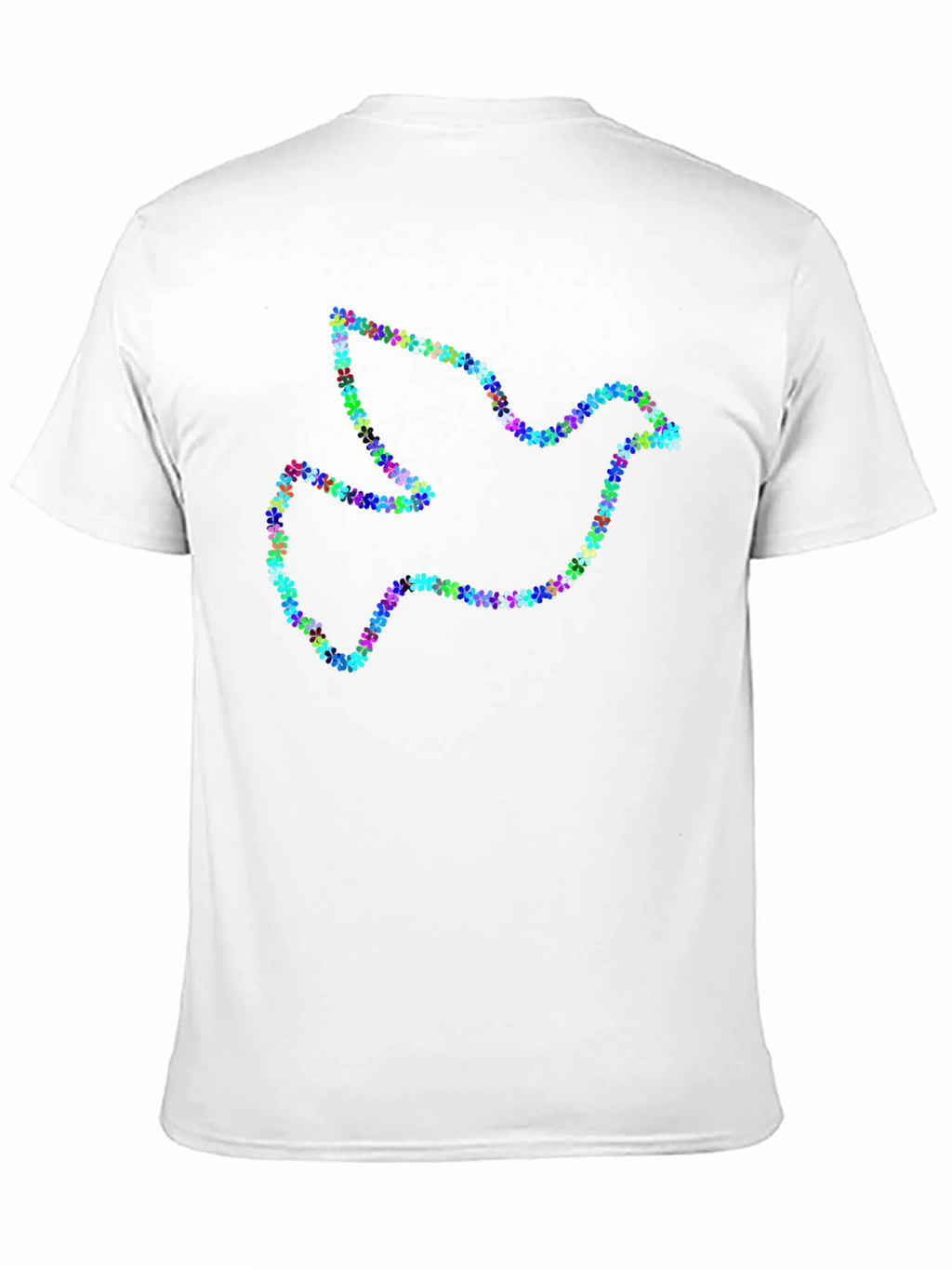 Floral Dove Graphic T-Shirt - Peace Design