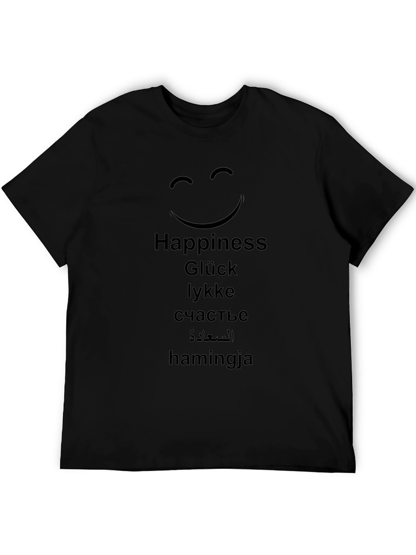 Happiness T-Shirt: Multilingual Joy