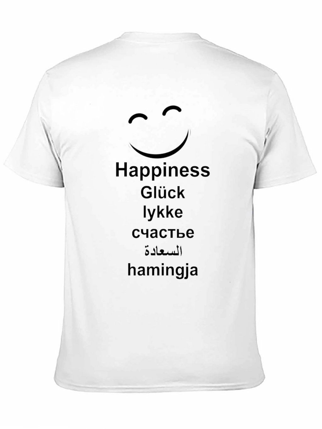 Happiness T-Shirt: Multilingual Joy