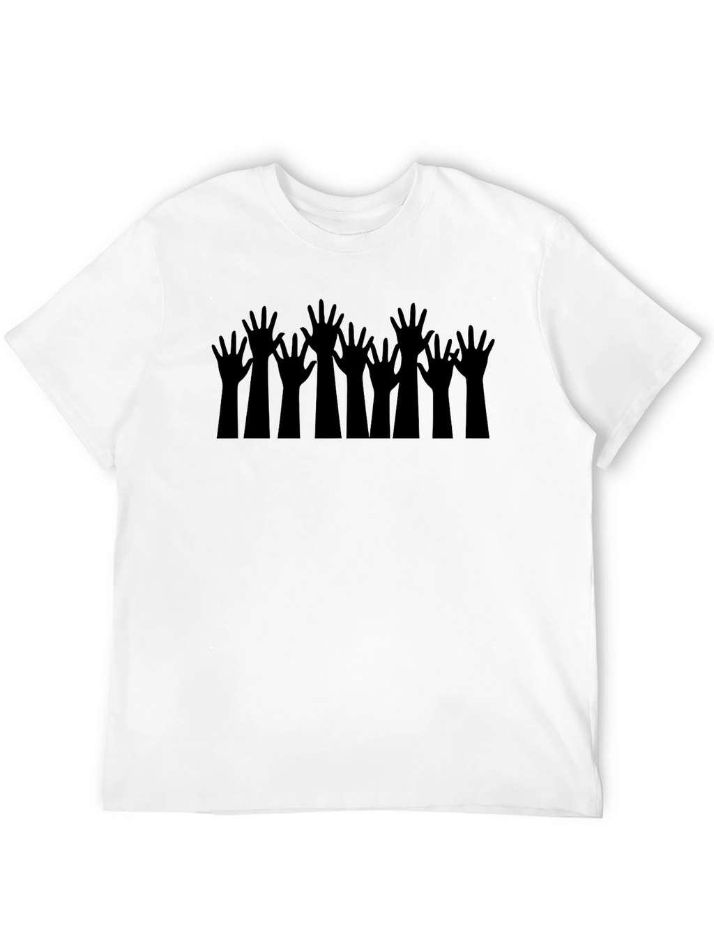 Rising Hands Black T-Shirt