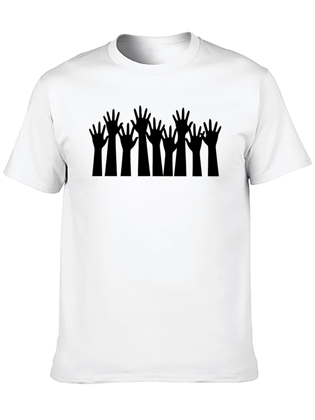 Rising Hands Black T-Shirt
