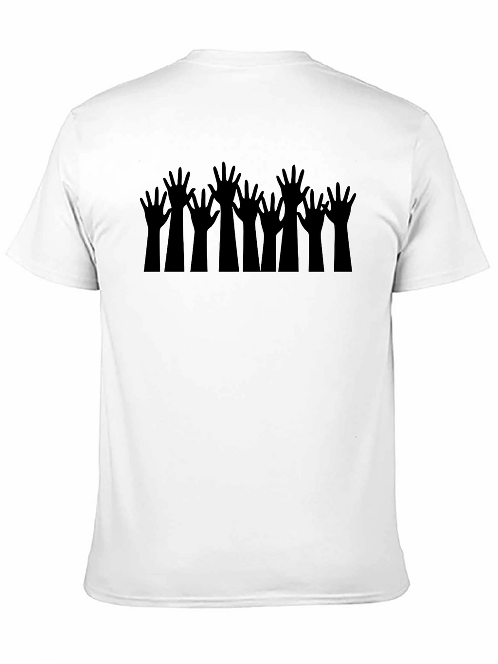 Rising Hands Black T-Shirt