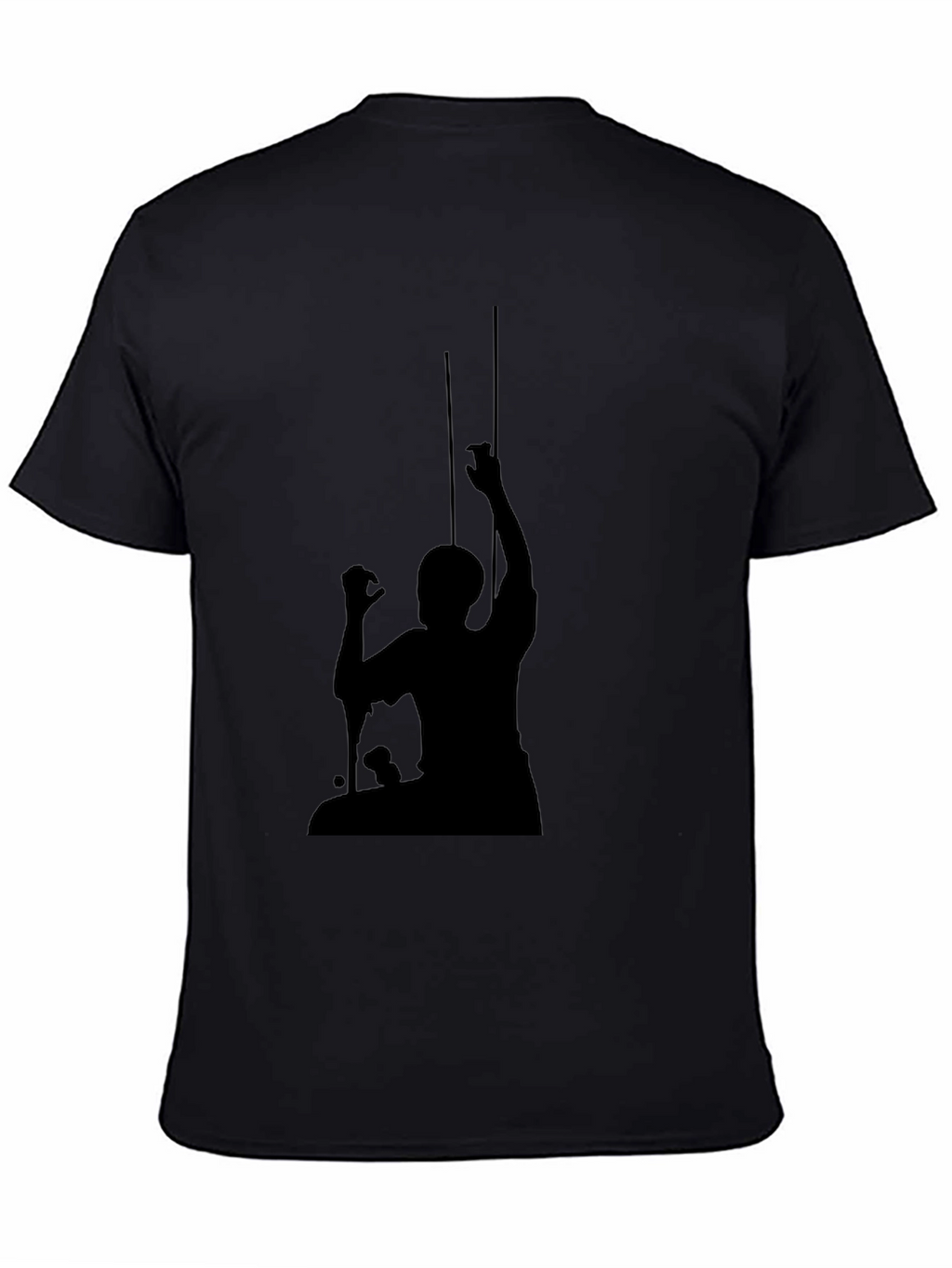 Silhouette Graphic Print Tee - Classic Black