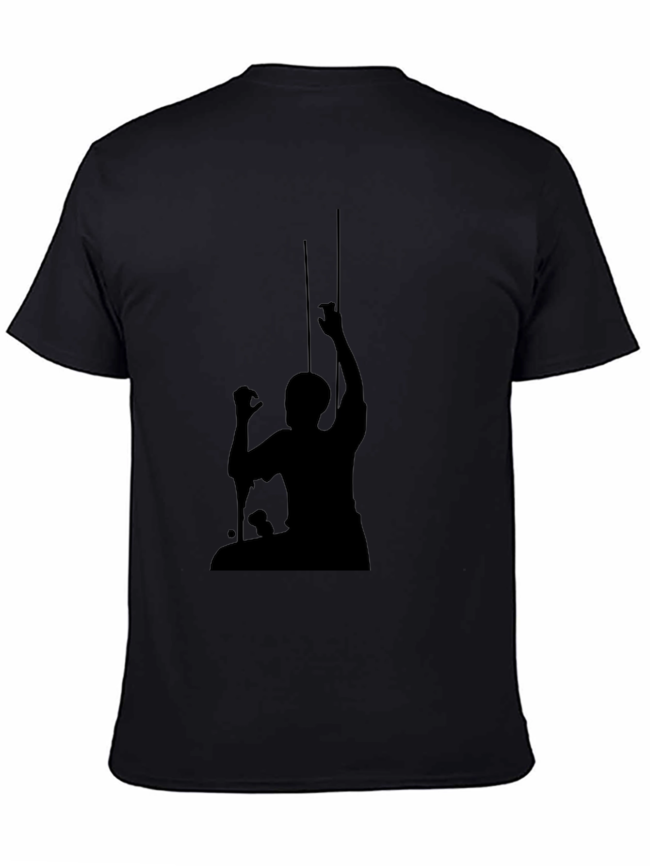 Silhouette Graphic Print Tee - Classic Black