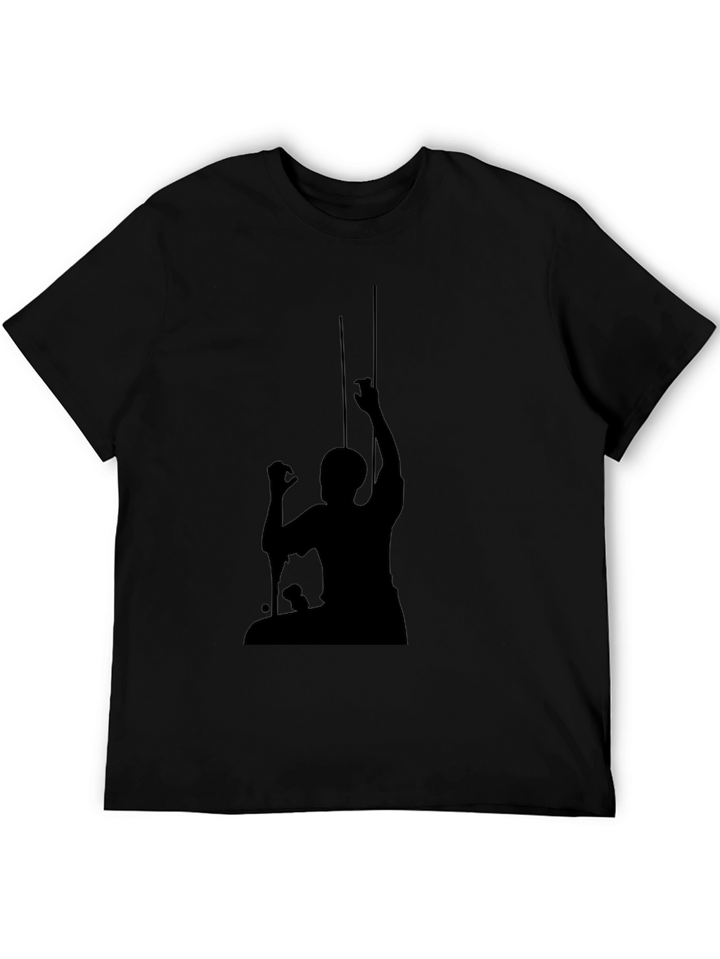 Silhouette Graphic Print Tee - Classic Black
