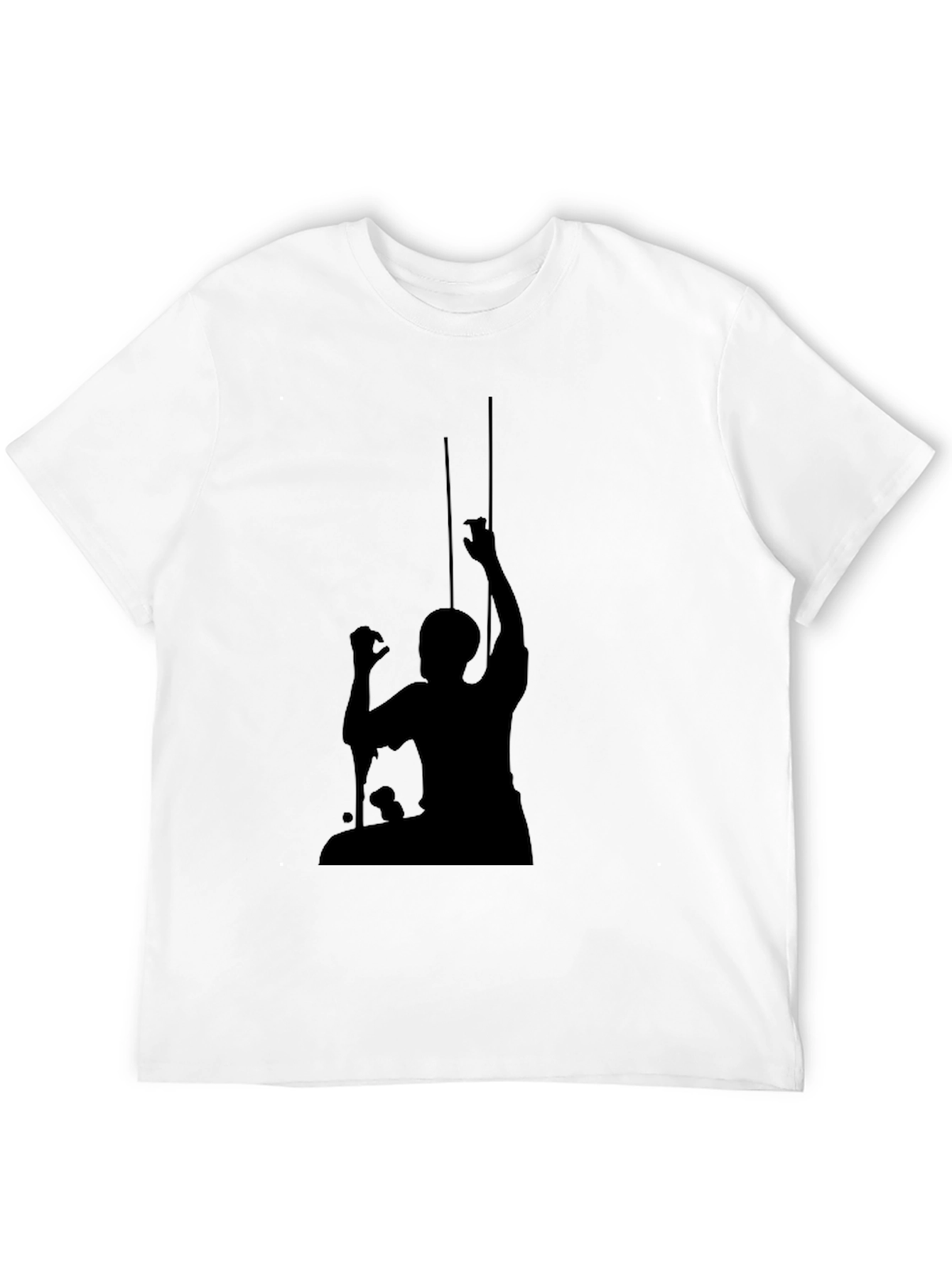 Silhouette Graphic Print Tee - Classic Black