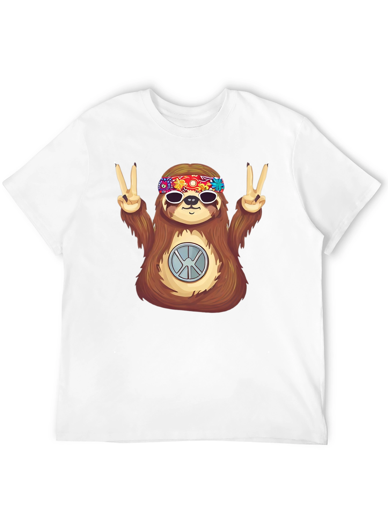 Peace Sloth Graphic Tee - Relaxed Fit