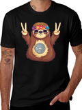 Peace Sloth Graphic Tee - Relaxed Fit