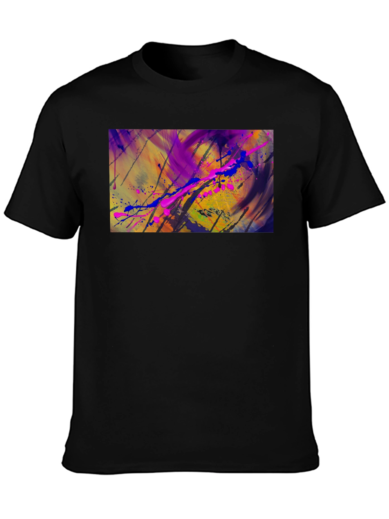 Abstract Art Black T-Shirt - Unique Style