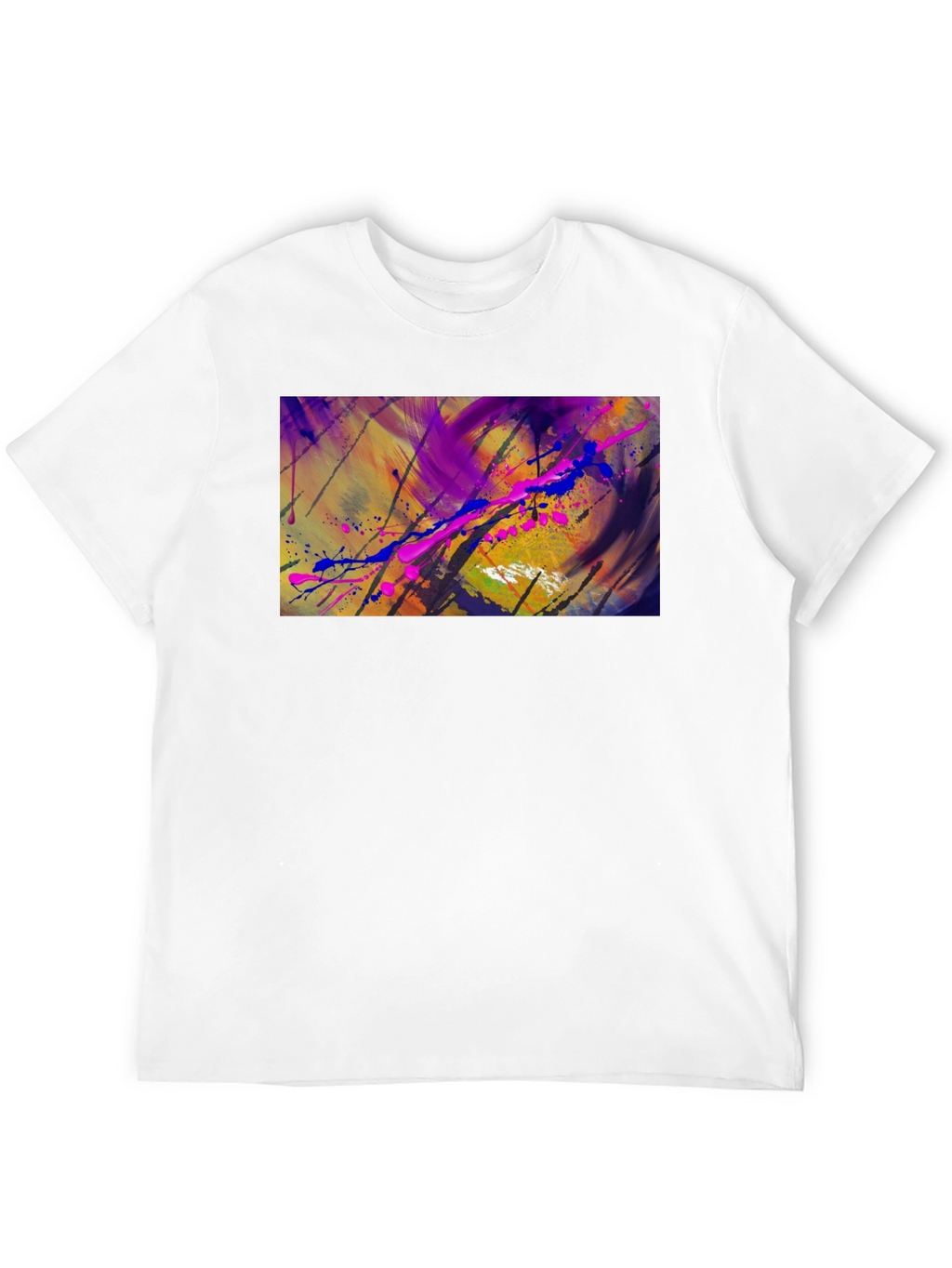 Abstract Art Black T-Shirt - Unique Style