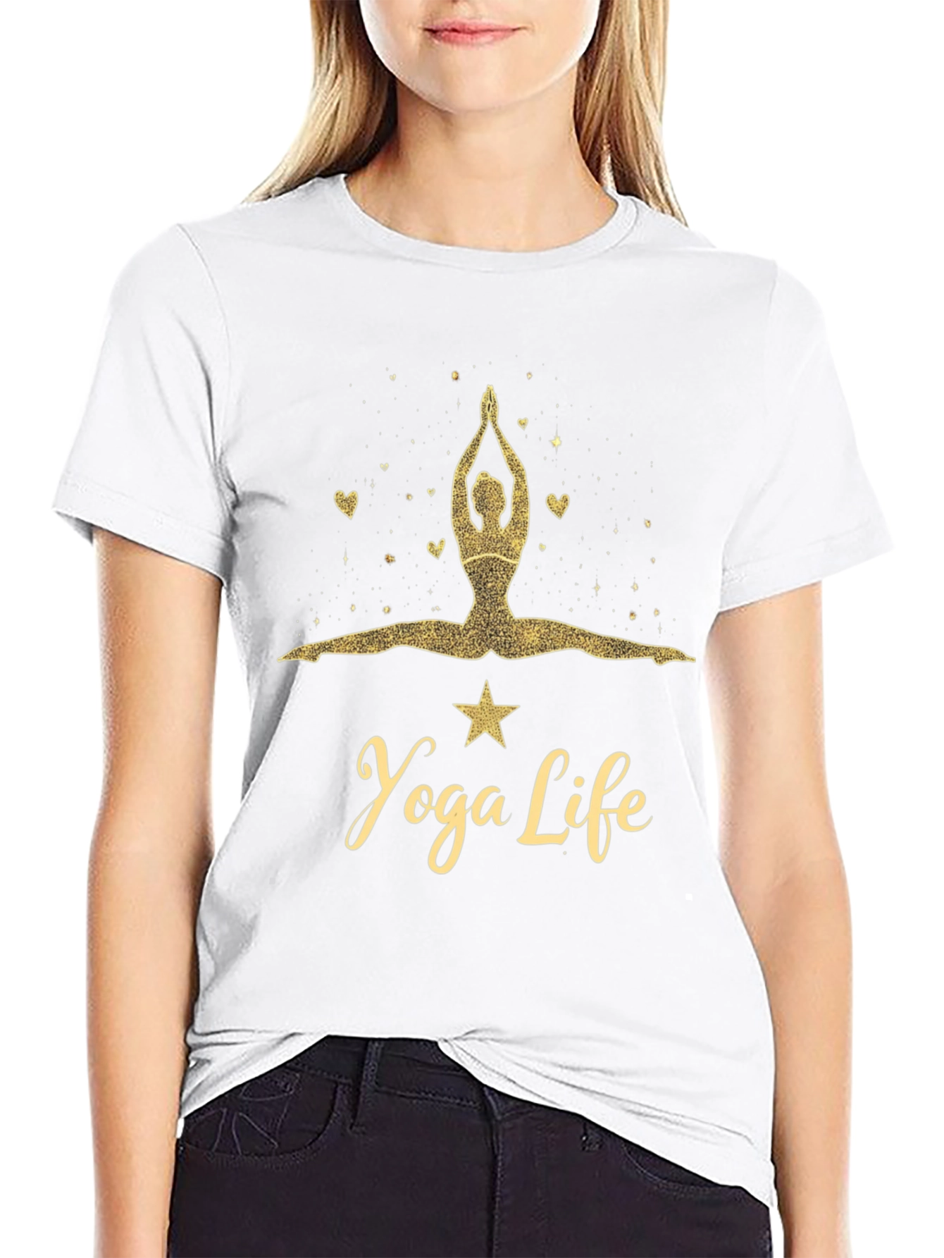 Yoga Life Graphic Tee - Black