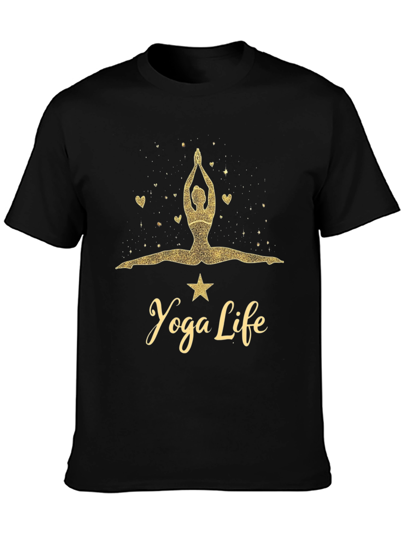 Yoga Life Graphic Tee - Black