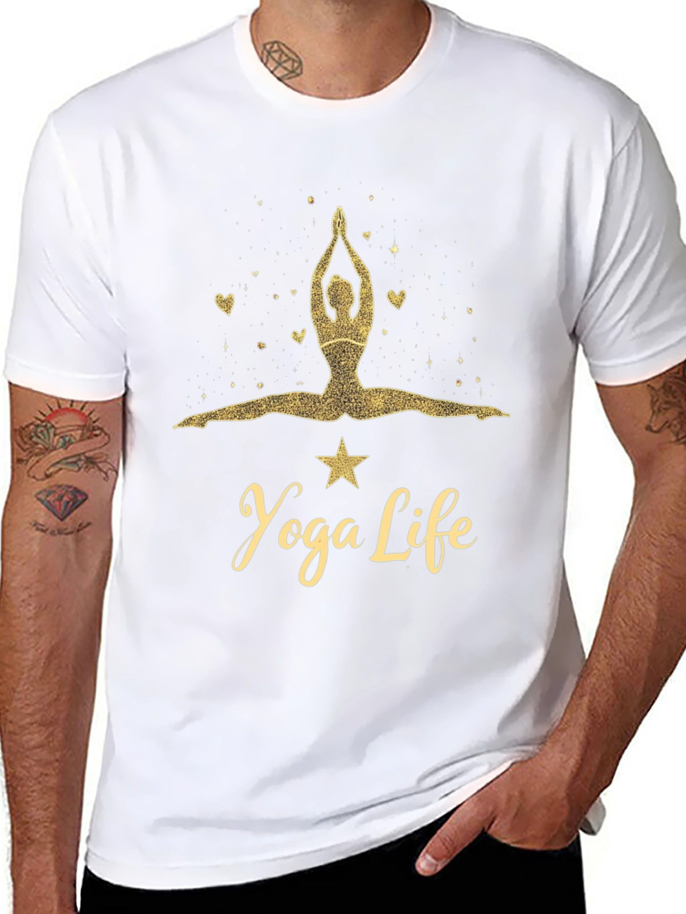 Yoga Life Graphic Tee - Black